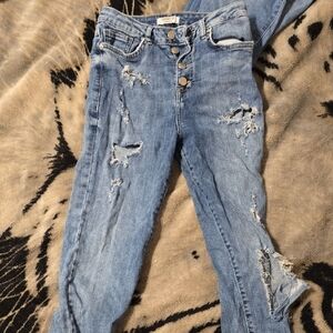 Distressed Blue Women's Jeans